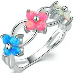 Multi-colored Fire Opal Ring